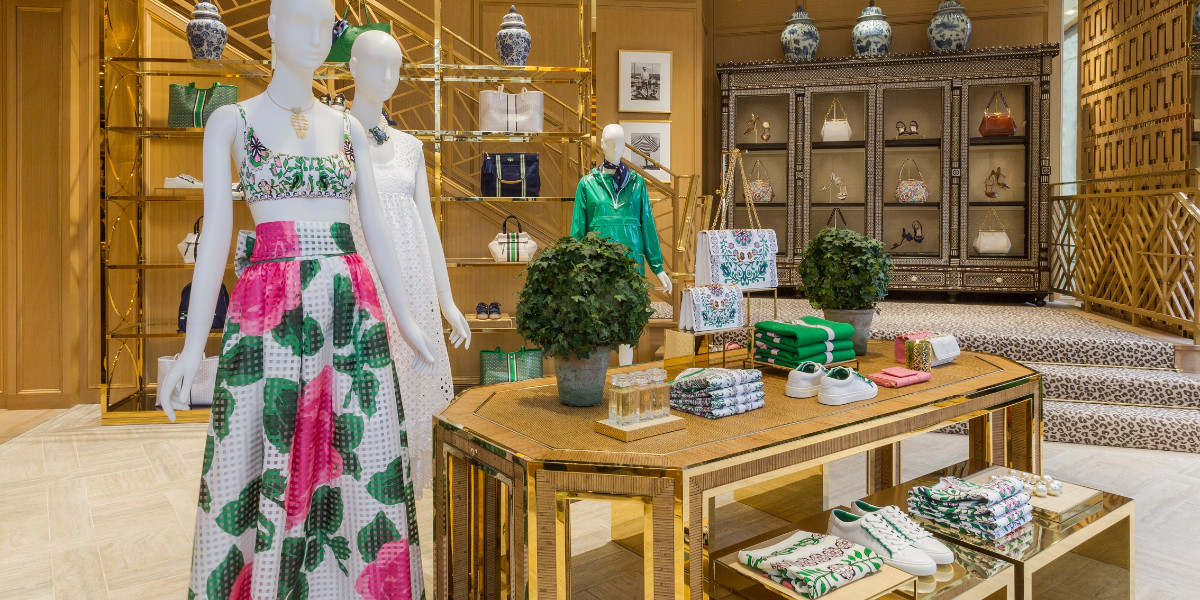 Tory Burch interiors at the new store on Regent Street London