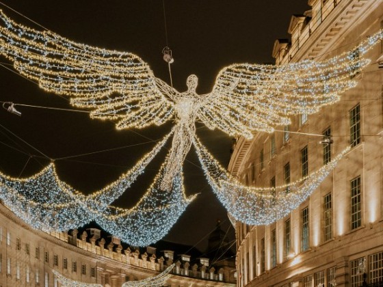 Angel shaped Christmas lights