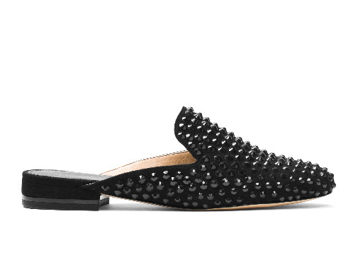 STUDDED LEATHER SLIDERS, MICHAEL BY MICHAEL KORS - £155.00