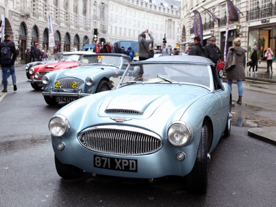 Classic cars parked on Regent Street